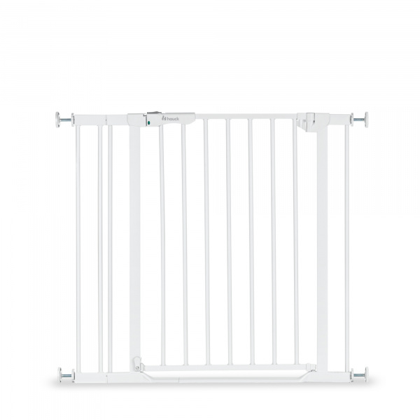 Barrière d'escalier clear step 2 avec extension +9 cm white Hauck