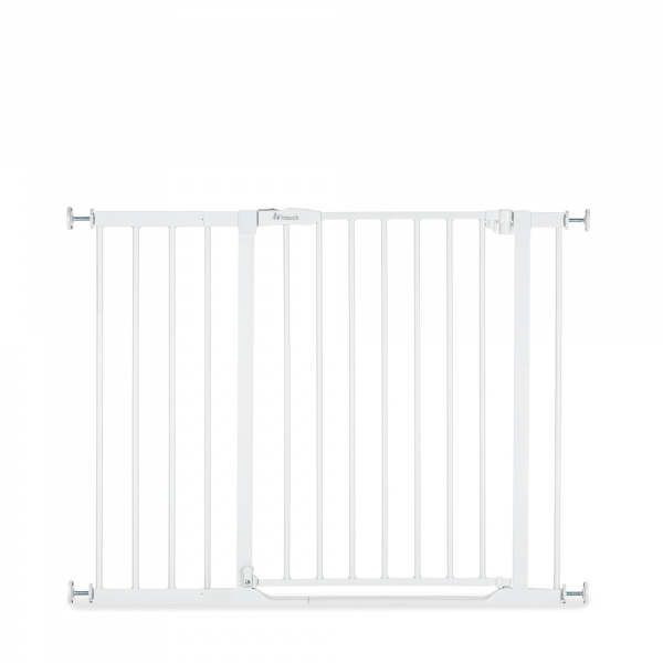 Barrière d'escalier clear step 2 avec extension +21 cm white Hauck