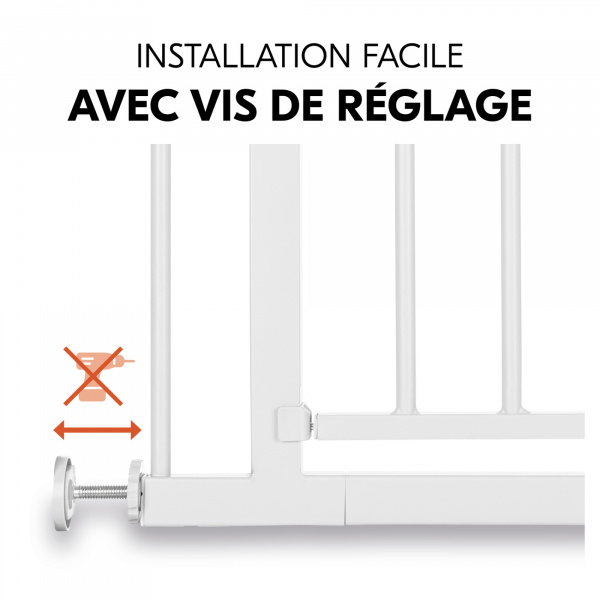 Barrière d'escalier open n stop 2 white Hauck