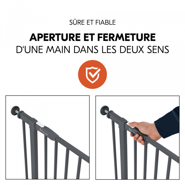 Barrière d'escalier open n stop 2 dark-grey Hauck