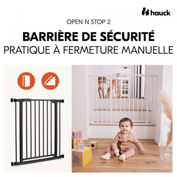 Barrière d'escalier open n stop 2 white Hauck