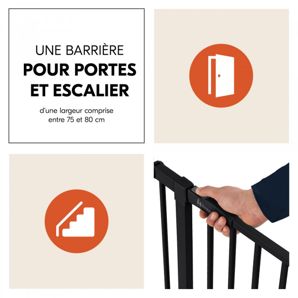 Barrière d'escalier open n stop 2 white Hauck
