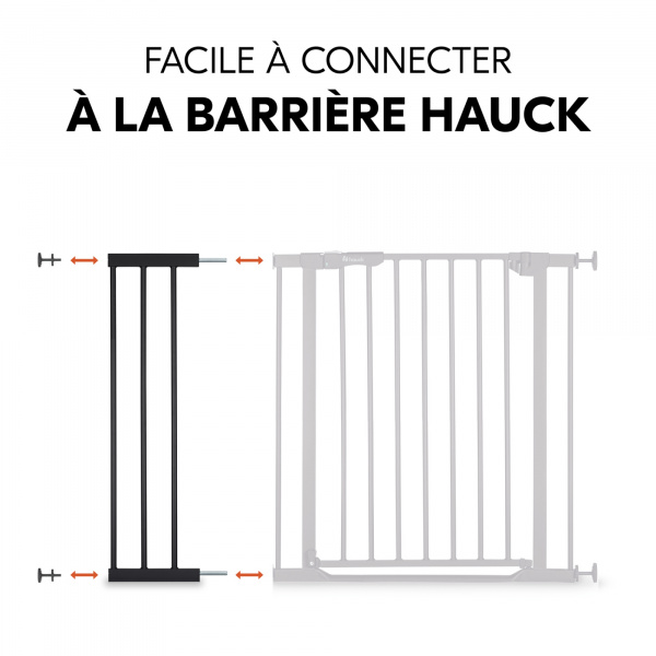 Extension pour barrière de sécurité 21 cm black Hauck