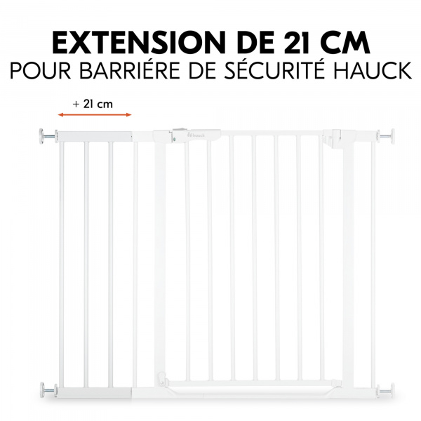 Extension pour barrière de sécurité 21 cm white Hauck
