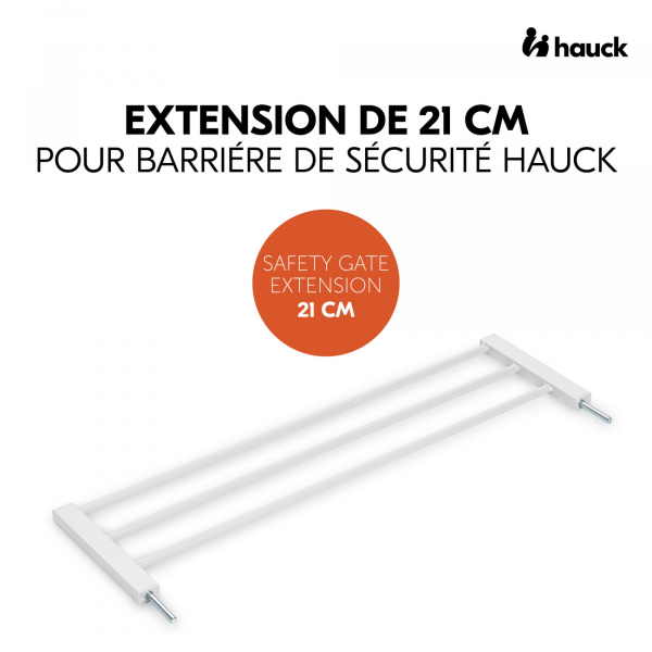 Extension pour barrière de sécurité 21 cm white Hauck