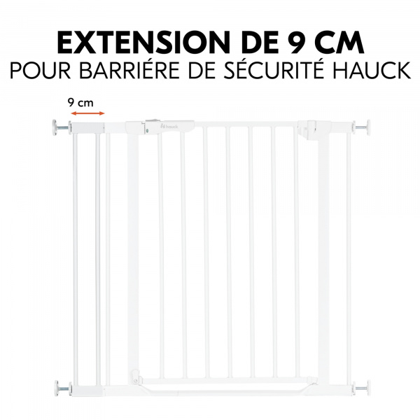 Extension pour barrière de sécurité 9 cm white Hauck