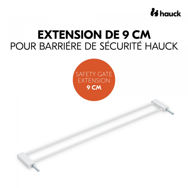 Extension pour barrière de sécurité 9 cm white Hauck