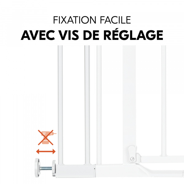 Extension pour barrière de sécurité 9 cm white Hauck