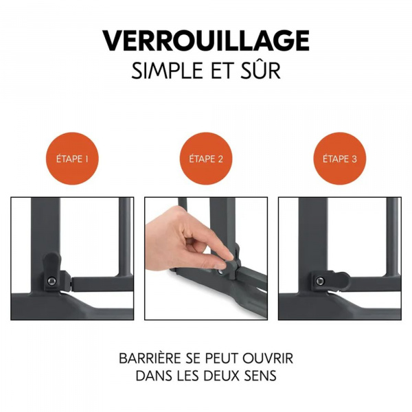 Barrière de sécurité clear step autoclose 2 Hauck