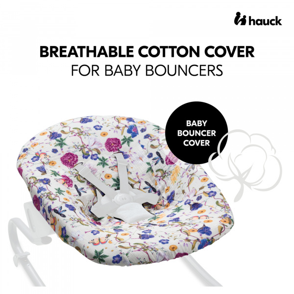Housse pour transat bébé beige floral Hauck