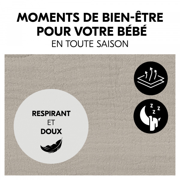 Housse pour transat bébé beige Hauck