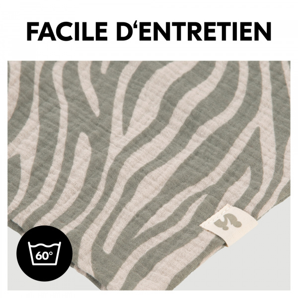 Doudou cuddle n play zebra sage Hauck