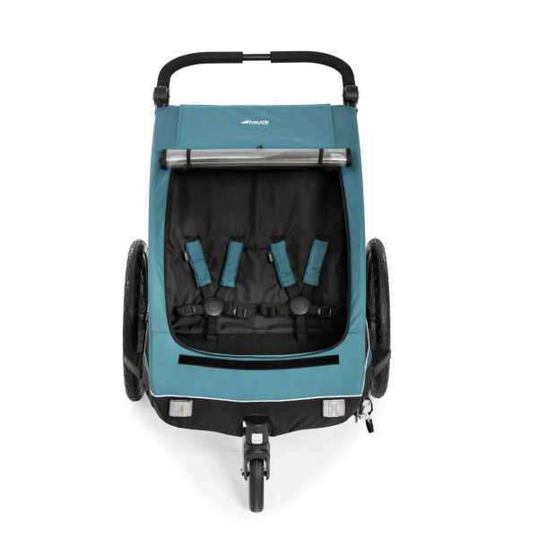 Remorque à vélo dryk duo ocean green Hauck
