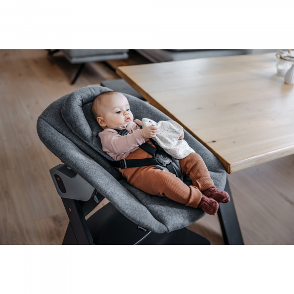 Transat balancelle pour chaise haute alpha+ premium light grey Hauck