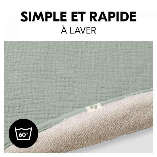 Serviette à langer pour matelas à langer sage Hauck