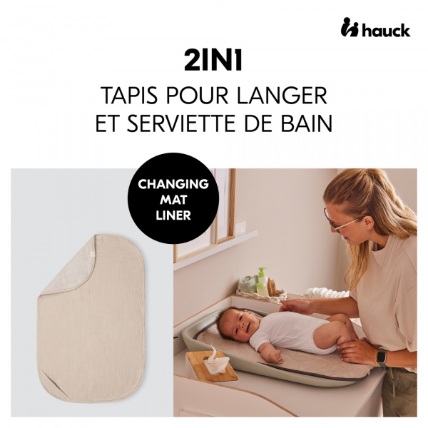 Serviette à langer pour matelas à langer sage Hauck