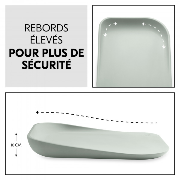 Matelas à langer en mousse soft change n clean sage Hauck