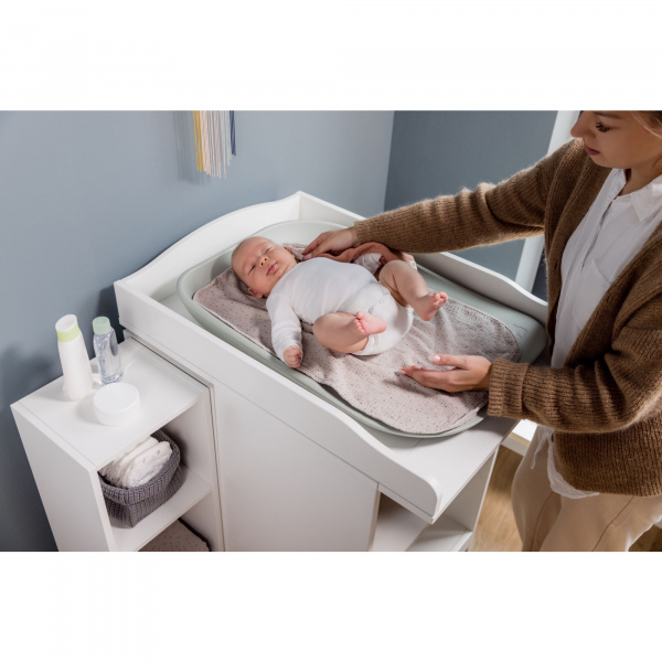 Matelas à langer en mousse soft change n clean sage Hauck