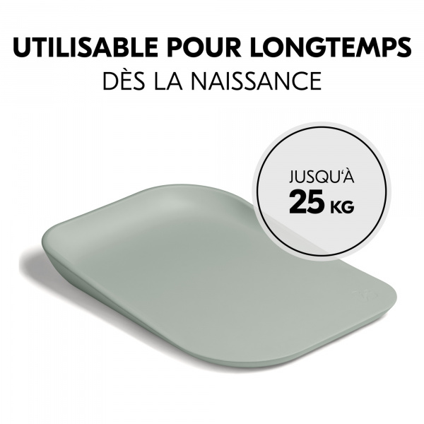 Matelas à langer en mousse soft change n clean sage Hauck