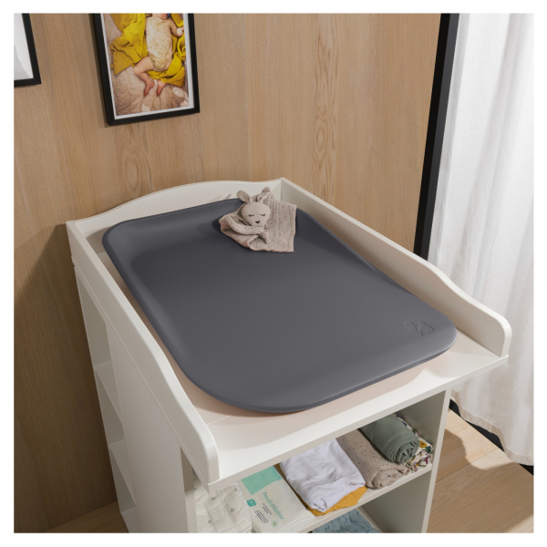 Matelas à langer en mousse soft change n clean anthracite Hauck