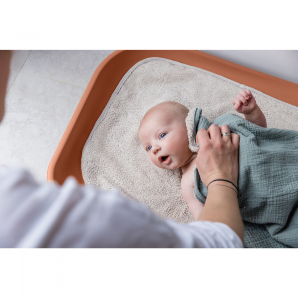 Matelas à langer en mousse soft change n clean anthracite Hauck