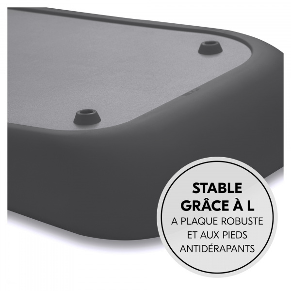 Matelas à langer en mousse soft change n clean anthracite Hauck
