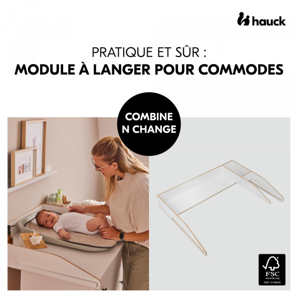 Plan à langer pour commode combine n change Hauck