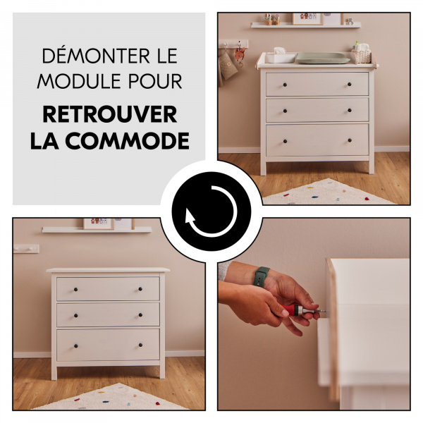 Plan à langer pour commode combine n change Hauck