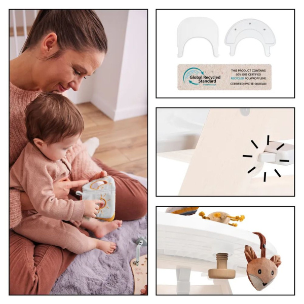 Pack chaise haute évolutive avec transat alpha start n grow set Hauck