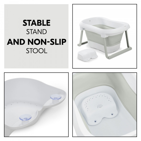 Baignoire pliable wash n fold l white sage Hauck