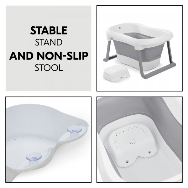 Baignoire pliable wash n fold l white sage Hauck