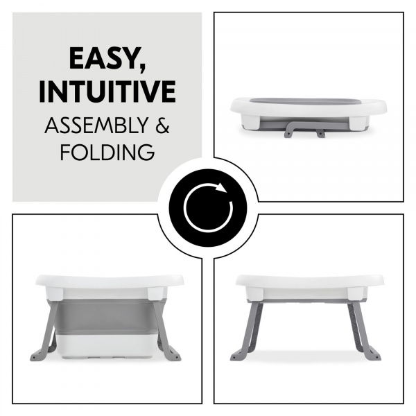 Baignoire pliable wash n fold l white sage Hauck