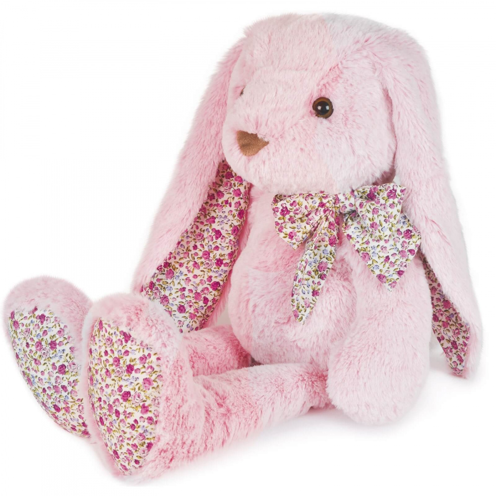 Peluche bébé copain calin lapin rose 50 cm de Histoire d ours sur