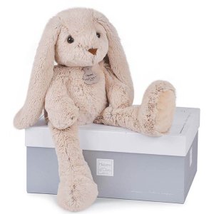 Peluche bébé copain calin lapin beige 50 cm Histoire d ours