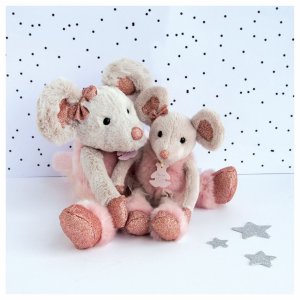 Peluche bébé souris etoile 25cm Histoire d ours