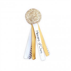 Peluche bébé ours charms marron clair 25 cm Histoire d ours