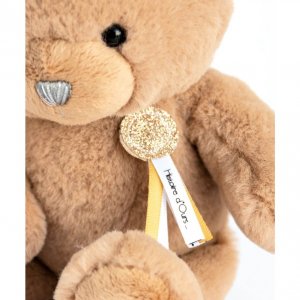 Peluche bébé ours charms marron clair 25 cm Histoire d ours