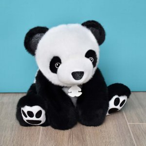 Peluche bébé panda so chic noir 25 cm Histoire d ours