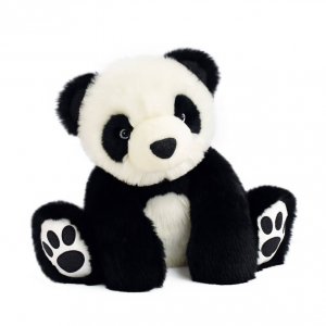 Peluche bébé panda so chic noir 35 cm Histoire d ours