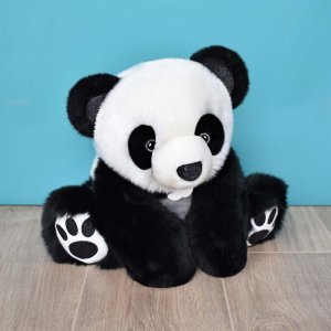 Peluche bébé panda so chic noir 35 cm Histoire d ours
