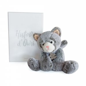 Peluche bébé sweety mousse chat 25 cm Histoire d ours