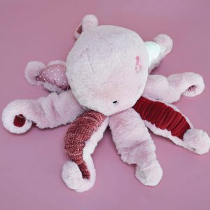 Peluche bébé trésors marins pieuvre rose 30 cm Histoire d ours