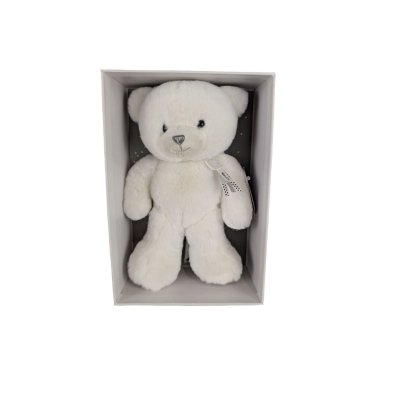 Les imparfaits - peluche ours charms blanc 25 cm
