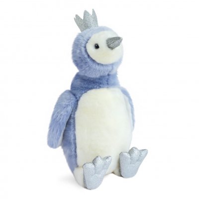 HISTOIRE D OURS Peluche pingouin pigloo bleu 50 cm
