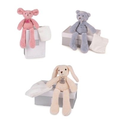 HISTOIRE D OURS Peluche bébé  sweety pantins avec doudou 30 cm