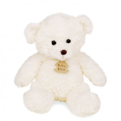 Peluche bébé ours calin ivoire 21 cm