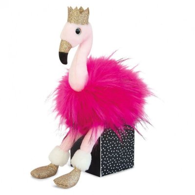 Peluche bébé flamant rose 45cm