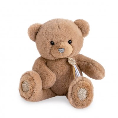 Peluche bébé ours charms marron clair 25 cm