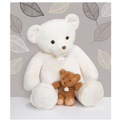 Peluche bébé ours titours blanc 75 cm