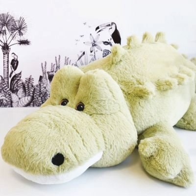 Peluche bébé géante crocodile